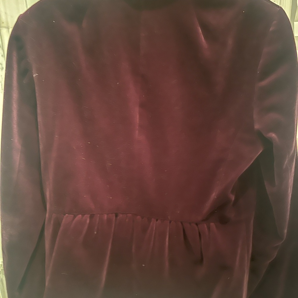 JCrew size 8 velvet jacket with slight peplum